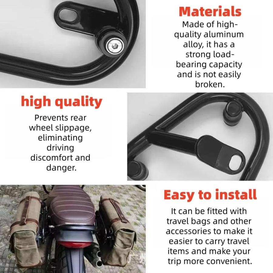 並行輸入品 トライアンフ SPEED400 SCRAMBLER400X バイク用サイドバッグホルダー キャリア_5