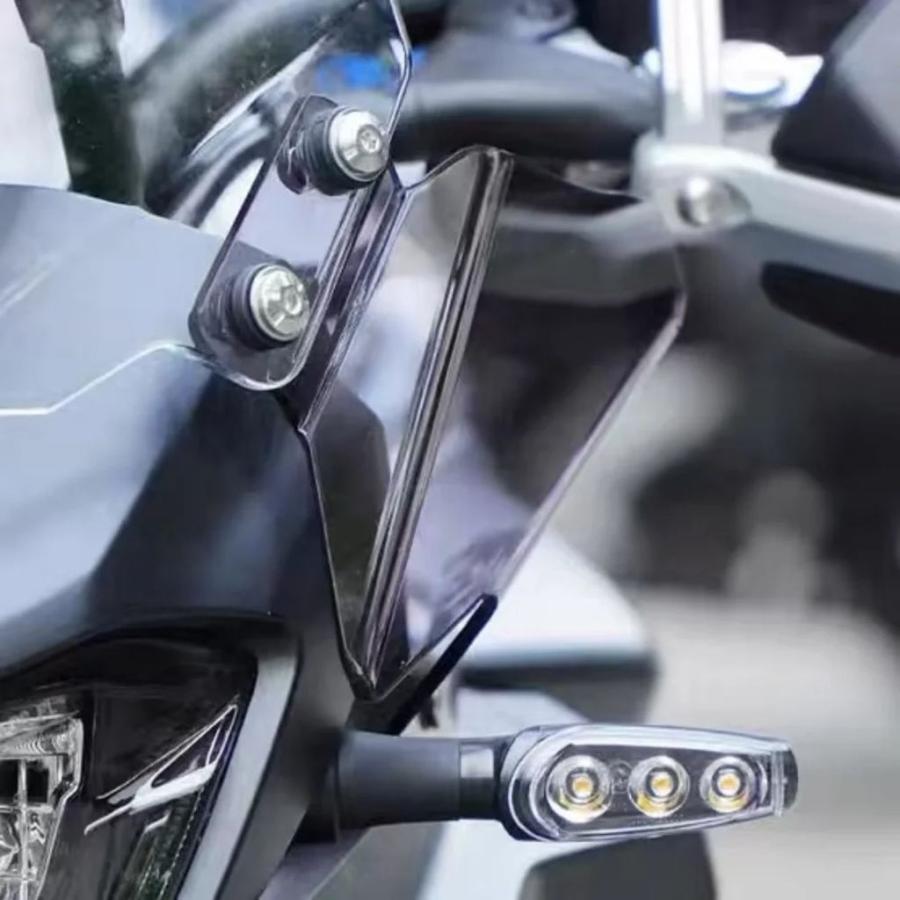 並行輸入品 ベネリ TRK502 502X 552 552X サイドフロントガラス黒サイドフロントガラスアクセサリーの画像