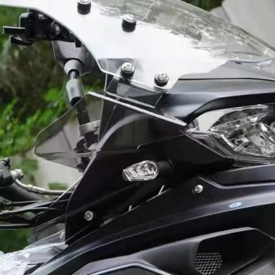 並行輸入品 ベネリ TRK502 502X 552 552X サイドフロントガラス黒サイドフロントガラスアクセサリーの画像