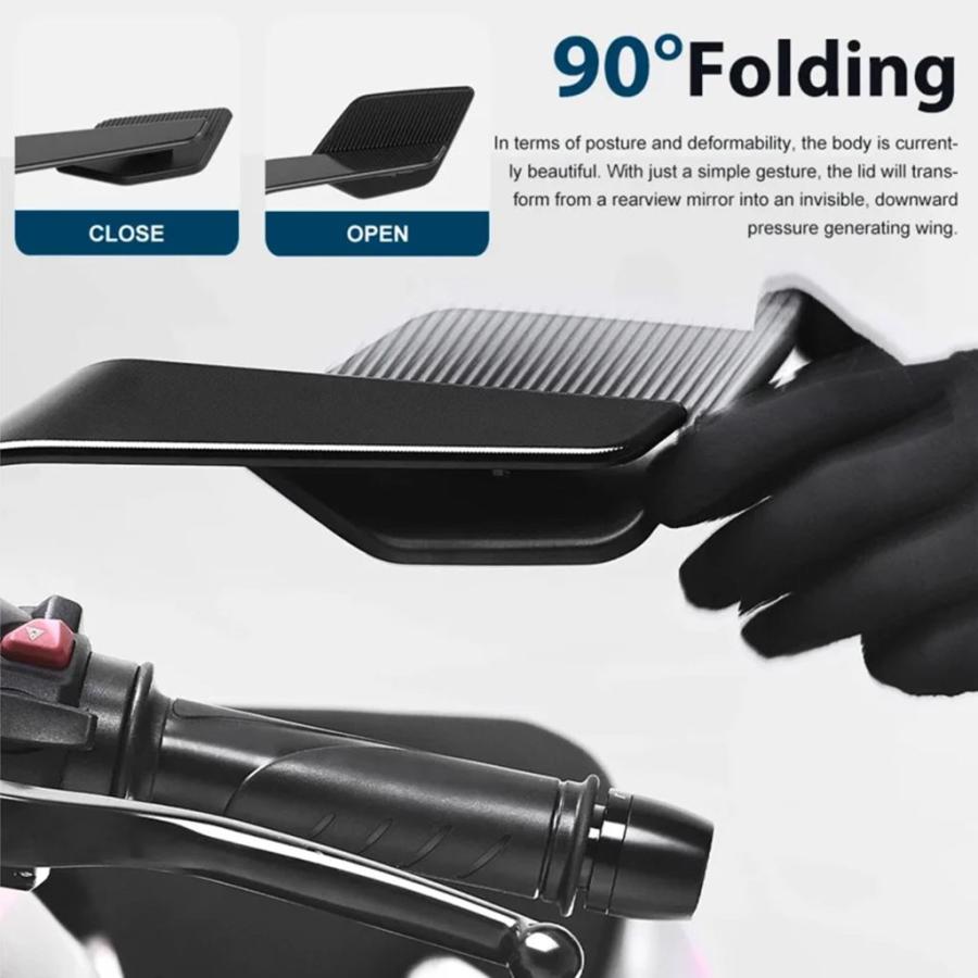 並行輸入品 バイク ACCESSORIES STEALTH MAX REARVIEW MIRROR ADJUSTABLE WINGLET MIRROR FOR BMW F900R F900XR F900 R CE 04 CEの画像