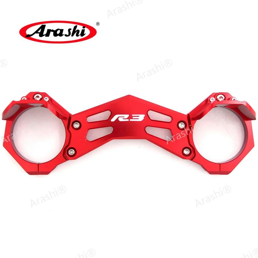 並行輸入品 MT-03 MT25 2015-2018 バイク用CNCフロントショックフォークブレースバランスクランプブラケット ヤマハ MT03 MT25 2