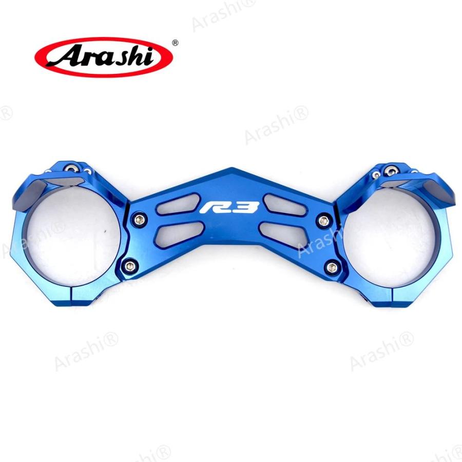 並行輸入品 MT-03 MT25 2015-2018 バイク用CNCフロントショックフォークブレースバランスクランプブラケット ヤマハ MT03 MT25 2