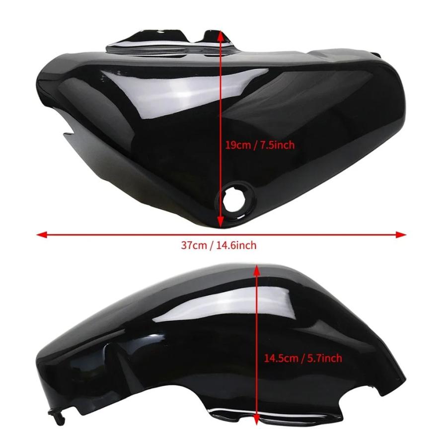 並行輸入品 左 + 右フェアリングプロテクターバッテリーサイドカバースズキブルバードボルイーサ C50 VL400 VL800 2005-2017 201