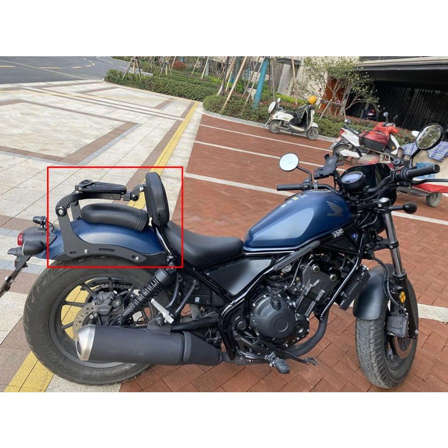 並行輸入品 ホンダレブル軍CMX 1100 CM1100用多目的折りたたみ式サイシーバー バイクリアバックレスト_7