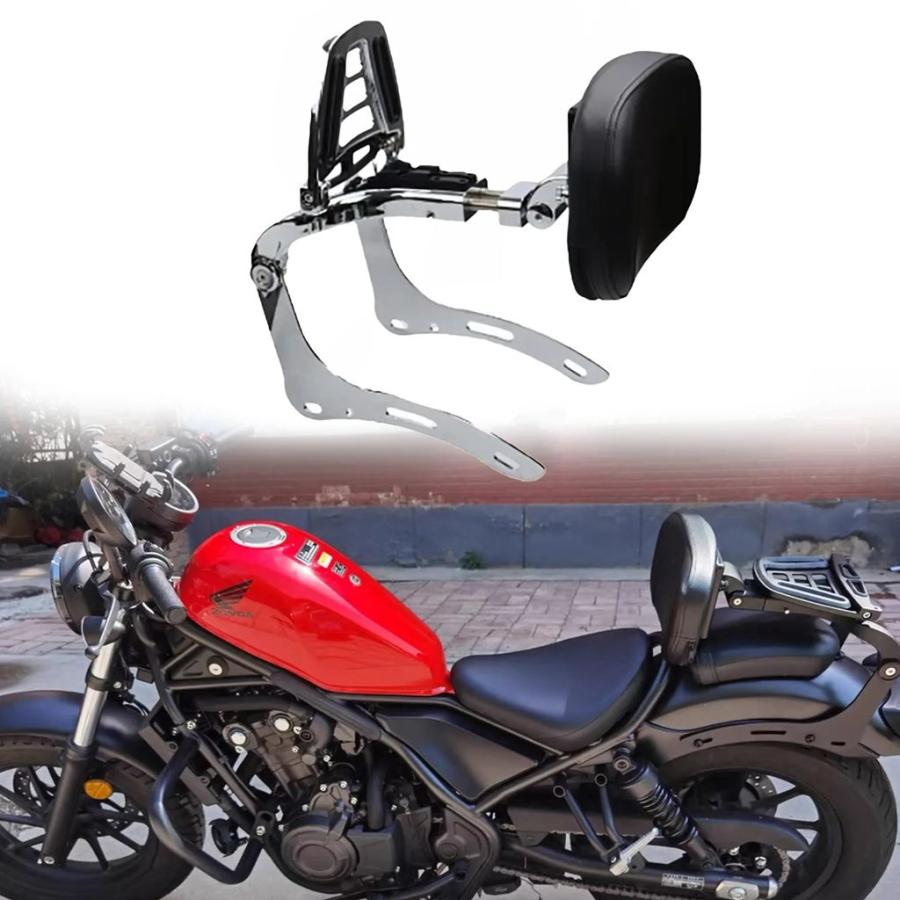 並行輸入品 多目的着脱式折りたたみREBEL CMX 1100ライダー運転席助手席バイクシーシーバー ホンダCMX1100 CM1100用_3