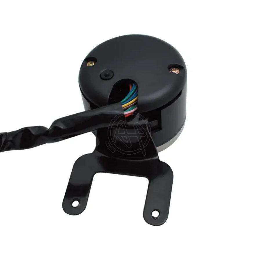 並行輸入品 バイク用LCDデジタルランニング距離計 12V スピード計 タコメーター 温度計 燃料計 バイク水準器_3