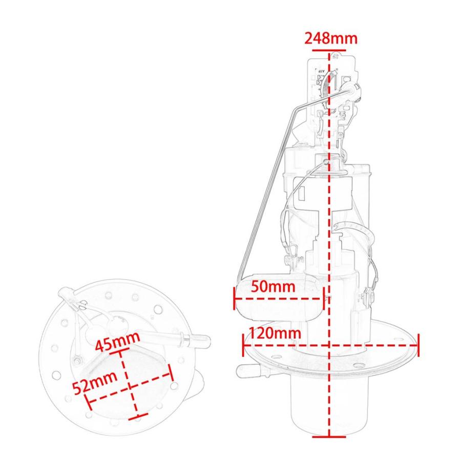 並行輸入品 2005 2006 燃料ポンプ 燃料ポンプアセンブリ 燃料システム交換用 スズキ GSXR1000 GSX-R1000 15100-41G00 UC-T30SU2