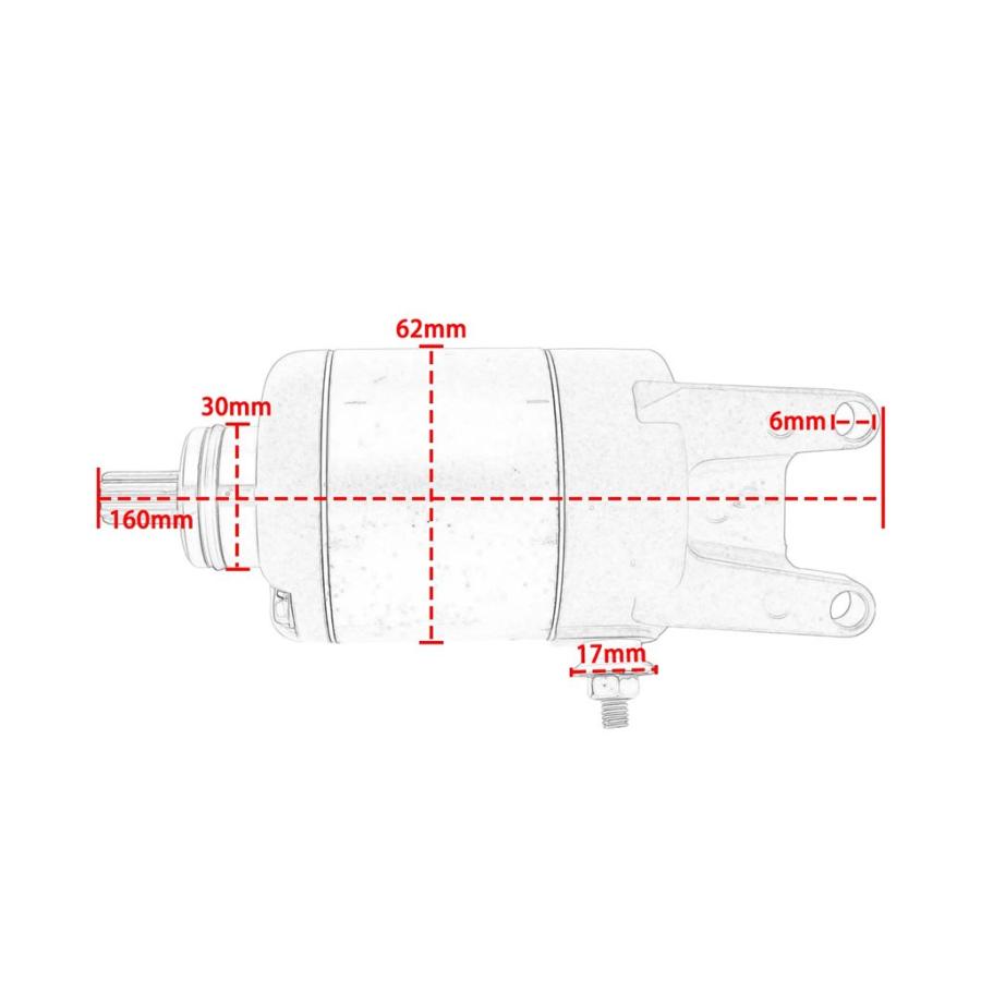 並行輸入品 アクセサリー MOTO 交換用エンジンスターターモーター ベスパ LX150 3V IE 2012-2013 LX125 3V IE 2012-2014 250 X7