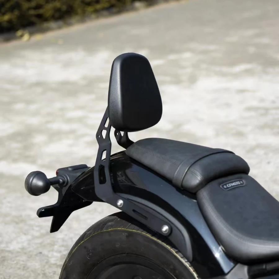 並行輸入品 レザーバイクバックシート サドルレザー クッション カスタムアクセサリー c450_6
