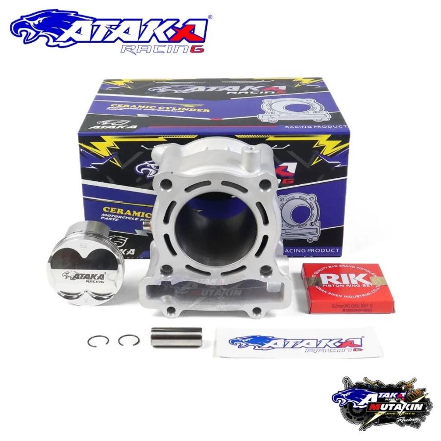 並行輸入品 ATAKA セラミックシリンダーブロック Y16ZR R15 SNIPER 155 AEROX V1 V2 NMAX 155 2016-現在用 62MM/63MM/65MM/70MM/