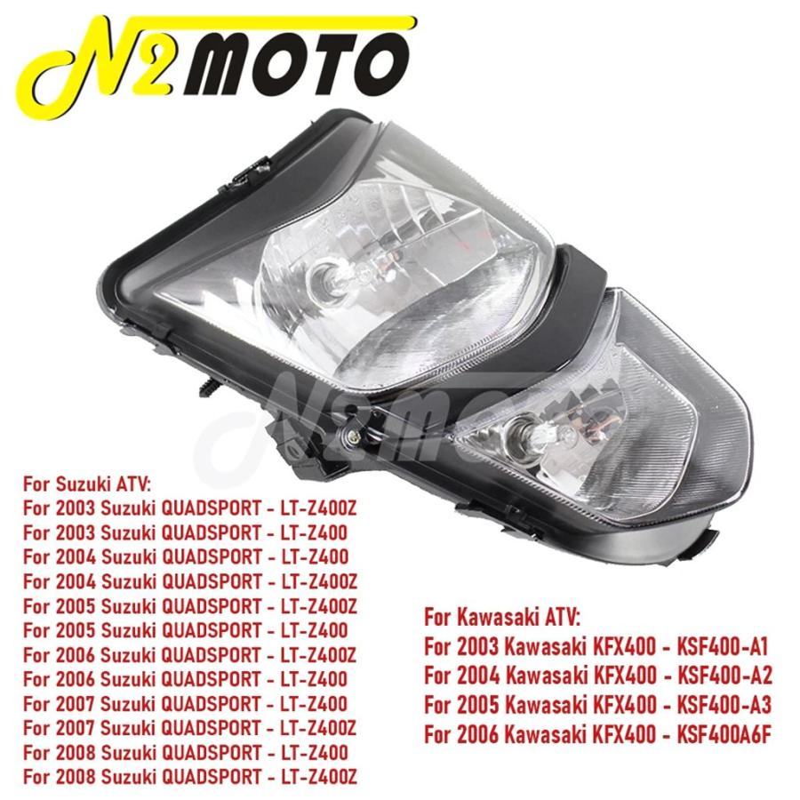 【並行輸入品】ATV クアドレーサーヘッドライト / テールブレーキライトカワサキ KFX400 スズキ Quadsport LT Z400 Z250 LT-F LT-Z250 LTA_6