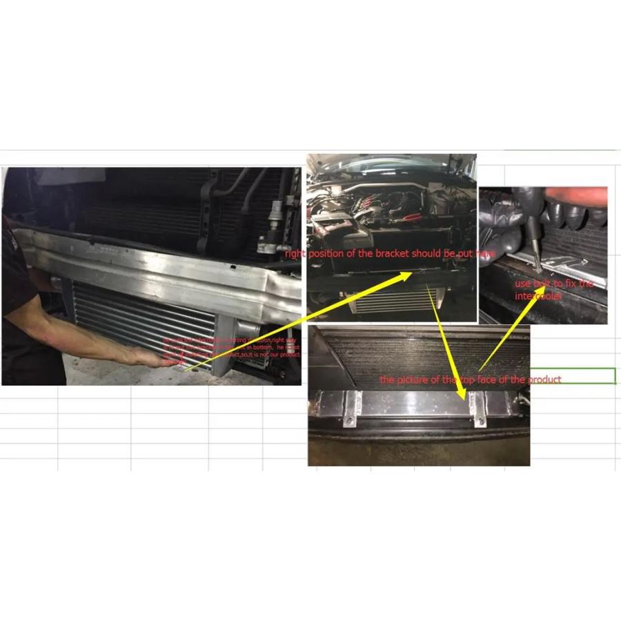 並行輸入品 インタークーラーキットa4b8 1.8t 2.0 t a5 q5 a4l a6l q5 b8 b8.5 1.8 2.0 tfsiの画像