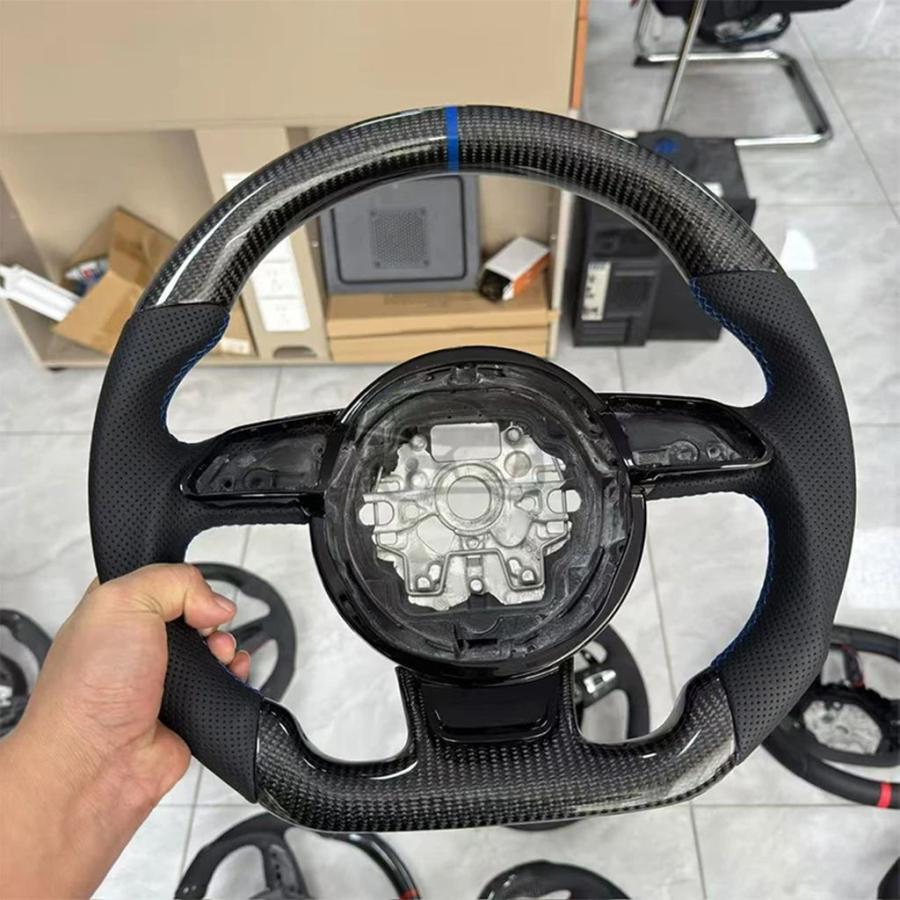 並行輸入品 2013〜2018/S7 2012〜2018/S8 2013〜2018 カーボンステアリングホイール アウディ A1 A6 2012〜2018/A7 2011〜2018/Aの画像