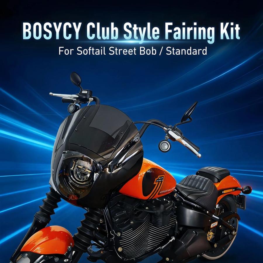 並行輸入品 BOSYCY クォーターフェアリング ウインドシールド 49mm