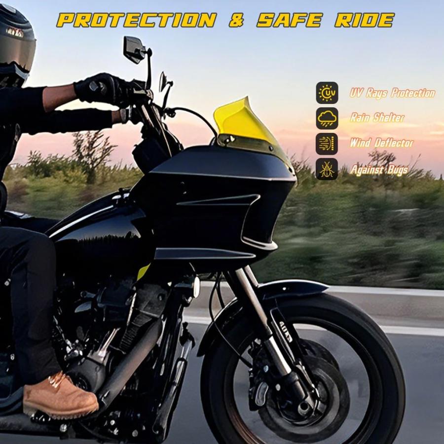 並行輸入品 カラフルバイクフロントガラスウィンドディフレクターハーレーローライダー ST FXLRST FXRST 2022 2023用_13
