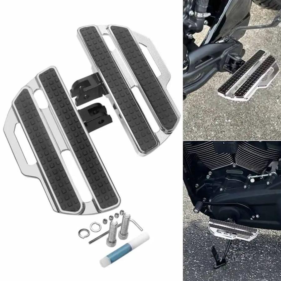 並行輸入品 バイクアクセサリー 1 ペアフロントフットレストフロアボードフィットハーレーソフテイルローライダー ST FXLRST 202_3