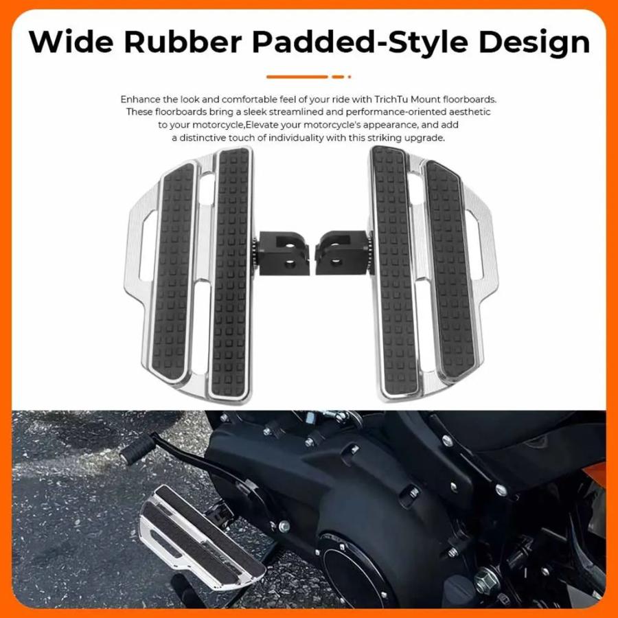 並行輸入品 バイクアクセサリー 1 ペアフロントフットレストフロアボードフィットハーレーソフテイルローライダー ST FXLRST 202_4