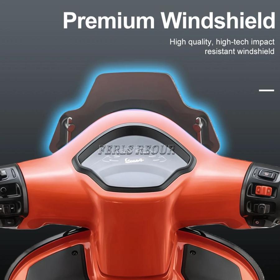 並行輸入品 ベスパ GTS 125 250 300 / スーパー 2023+ 用 フロントウィンドスクリーン フライスクリーンキット | GTS300_6
