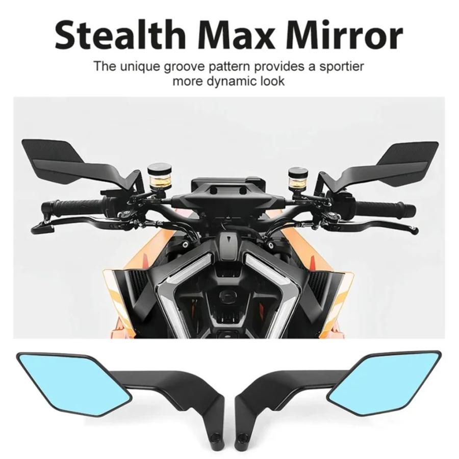 並行輸入品 FOR 1390 SUPER DU/KE R EVO 2024 2025 REAR VIEW MIRROR 1290 SUPER DU/KE R バイク ROTATABLE MIRRORS STEALTH MAX_2