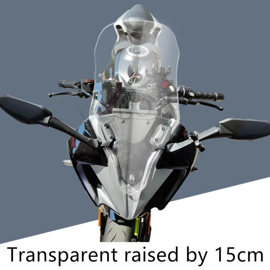 並行輸入品 バイクフロントガラスフロントガラス肥厚胸プロテクターゴーグル防雨ボード CFMOTO CF250SR CF 250SR_8