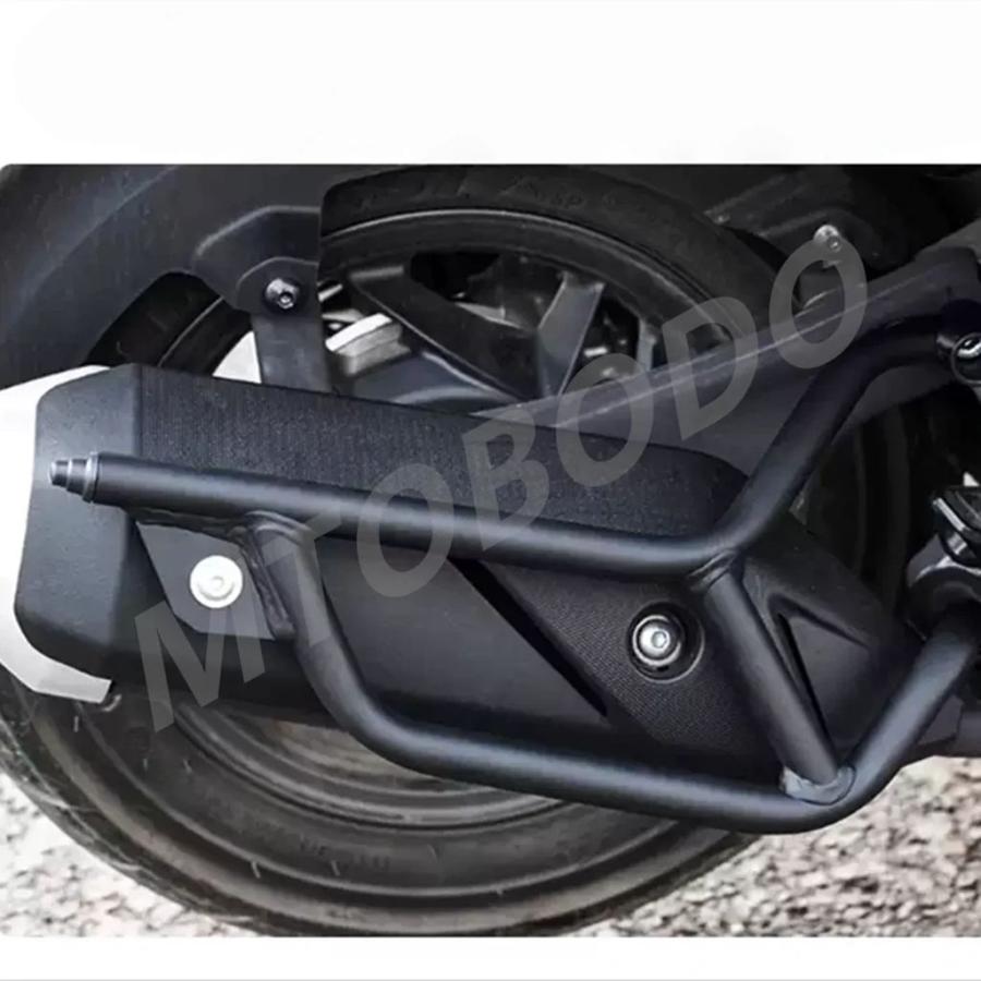 並行輸入品 バイクバンパー落下防止カスタムアクセサリーフロントリアガードマフラー保護バーホンダNPF125_7