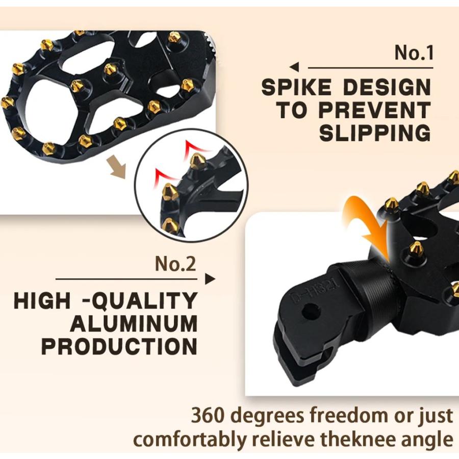 並行輸入品 バイク用滑り止めライダーフロントフットペグフットペグレストペダル ドゥカティ SCRAMBLER フルスロットルアイコン_10