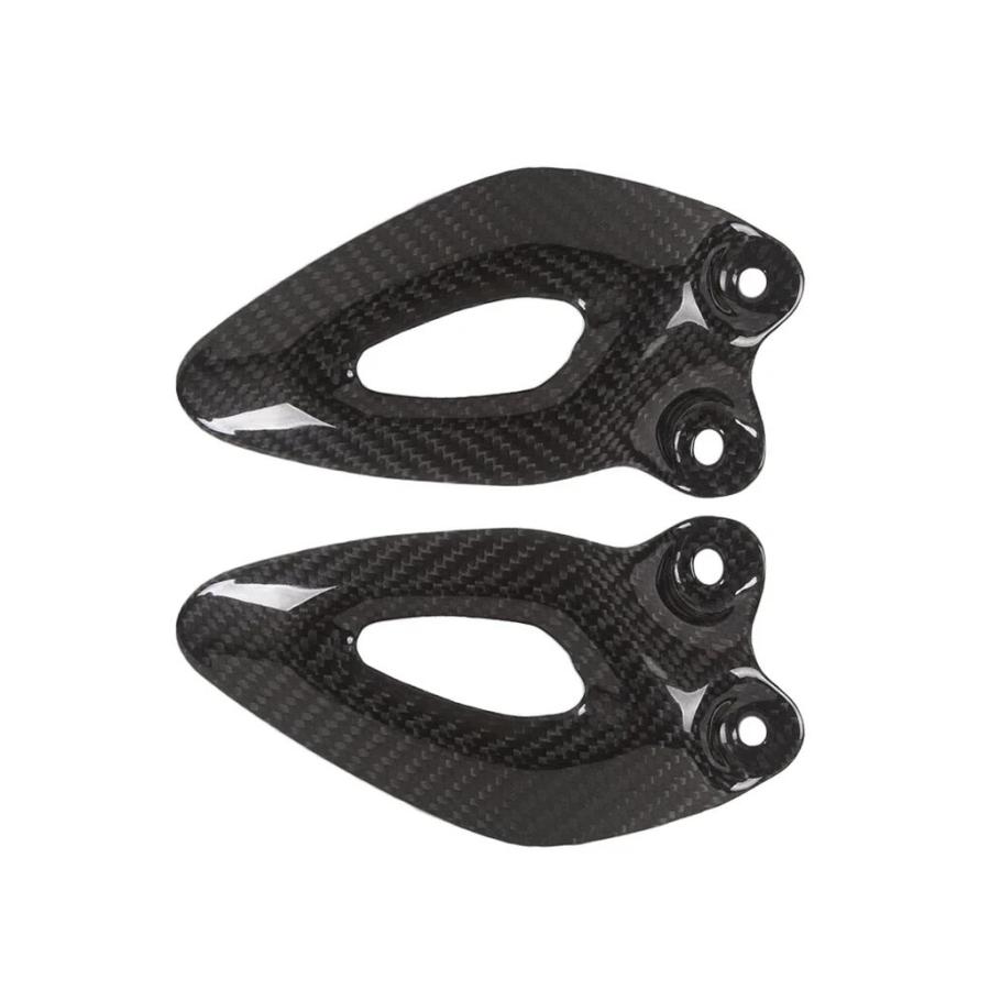 並行輸入品 バイクヒールガード 100% カーボングロスリアセットプレートフットペグプロテクタートライアンフロケット III ロケッ_2