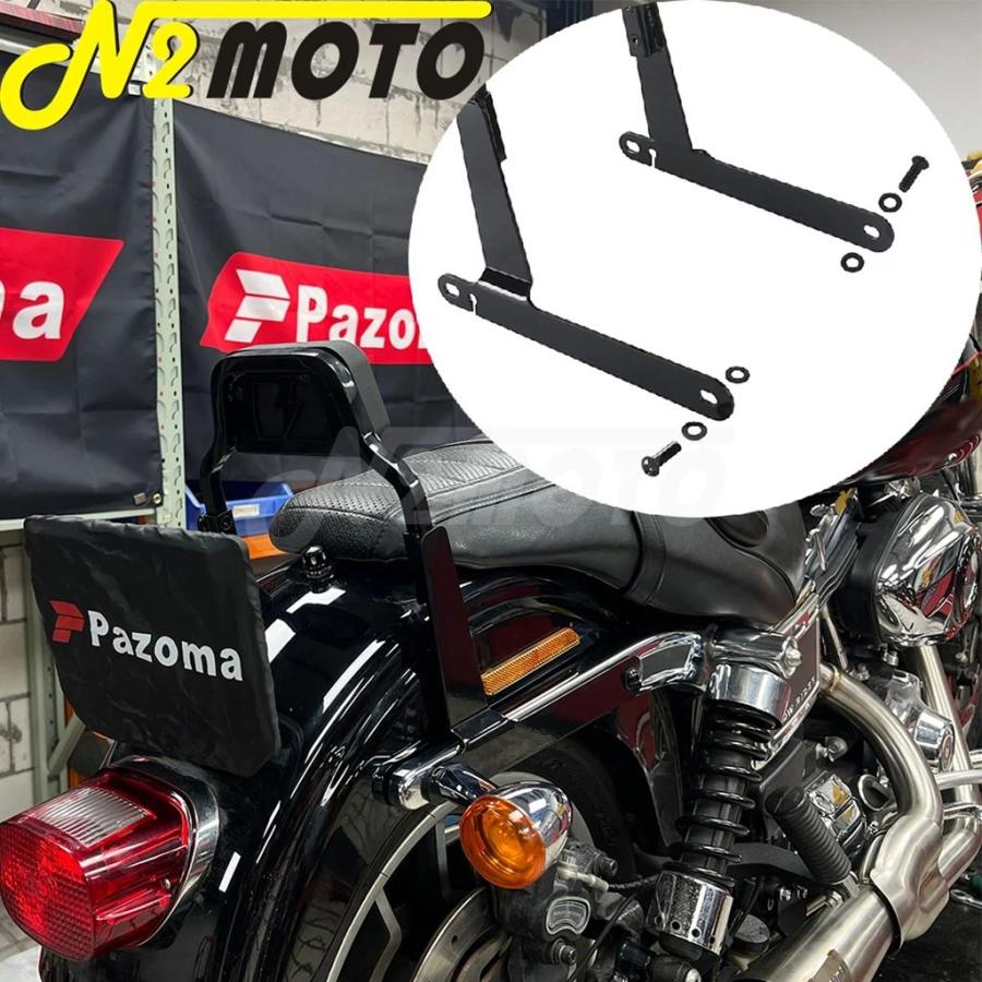 【並行輸入品】クラブスタイルハーレーダイナスーパーグライドカスタム FXDC FXD CVO/SE FXDSE 06-14 バイク助手席サポートシーシーバー_5