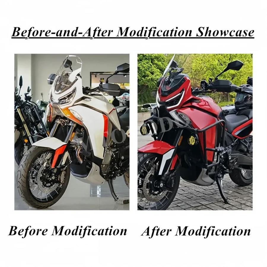 並行輸入品 モトモリーニ X-Cape 1200 2026 バイク造用 クラッシュバー 上下エンジンガード タンク保護フレーム 転倒防止パーツ_5