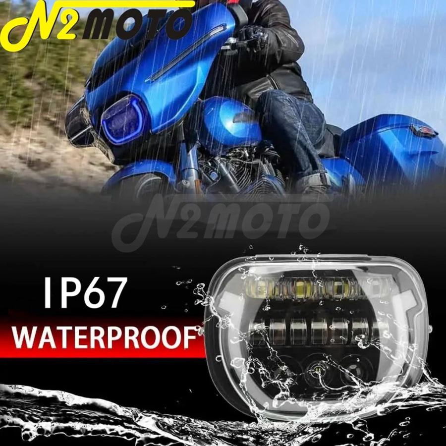 【並行輸入品】バイク LED ヘッドライトアセンブリフロントライトハーレーツーリングストリートグライド CVO/SE FLHXSE FLHX/I ウルトラ FLHXU 2023 2024の画像