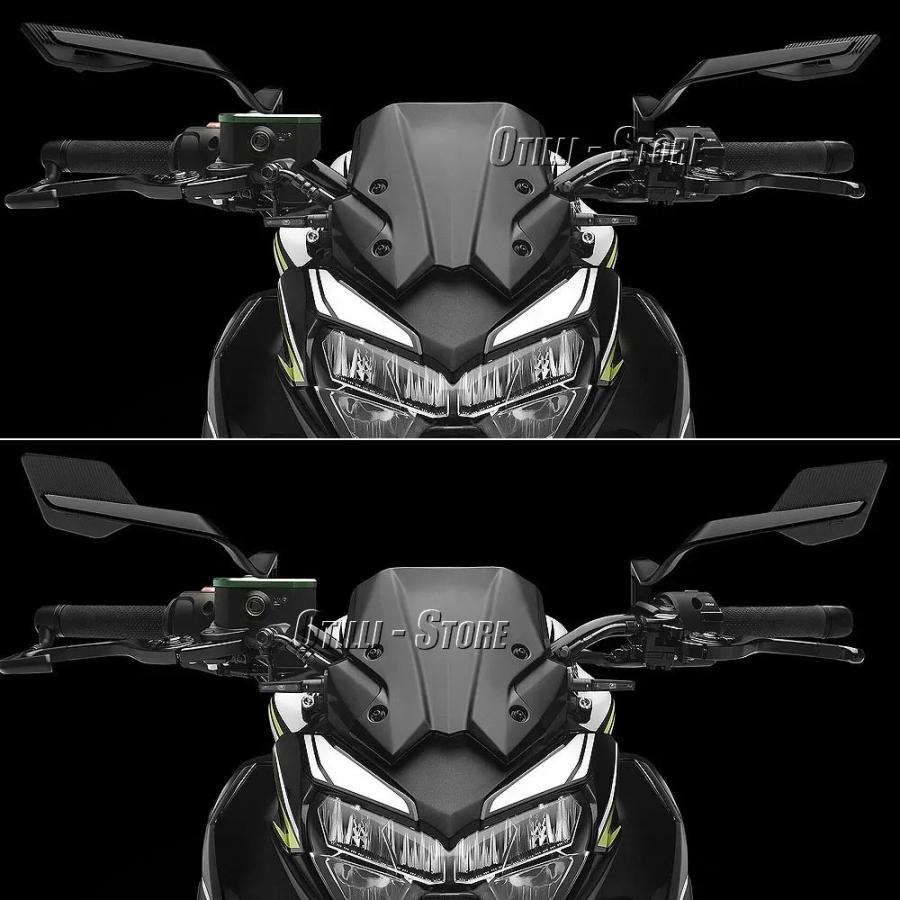 並行輸入品 カワサキ Z650 Z 650 スポーツ Z900 Z 900 SE Z900 A2 バイクアクセサリーサイドバックミラー風翼回転_2