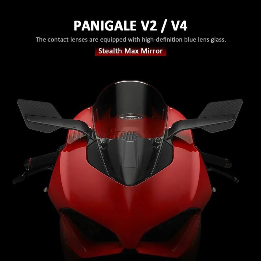 並行輸入品 バイクアクセサリー風翼サイドバックミラードゥカティパニガーレ V4 2018-2024 パニガーレ V2 2020-2024_2