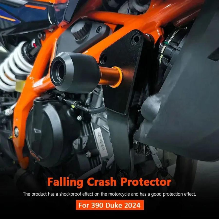 並行輸入品 KTM デューク 390 2024-用 バイク造アクセサリー アルミフレームスライダー クラッシュガード 転倒保護キット_3