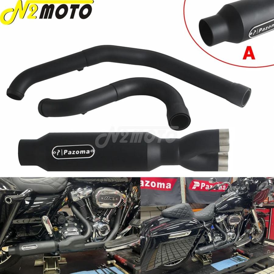 並行輸入品】ハーレー ストリートグライド エキゾースト 304ステンレス
