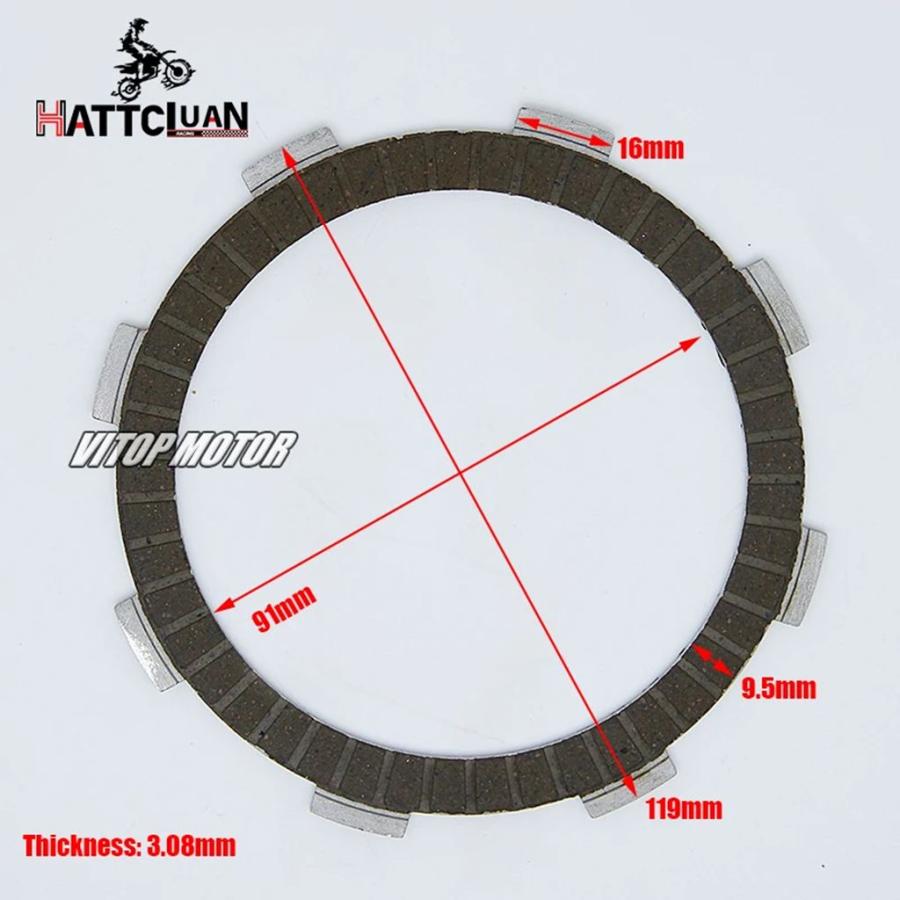 並行輸入品 HATTCLUAN バイククラッチ摩擦プレートセット 5 個ホンダ