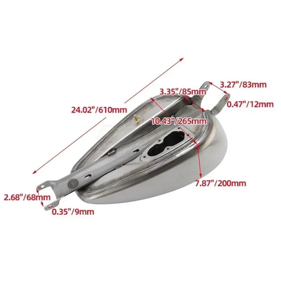 【並行輸入品】バイク 二輪レトロ燃料タンクキャップ ハーレースポーツスターXL用燃料タンクキャップ883 1200 48 2007-2023 14.4l 3.8ガロンの画像