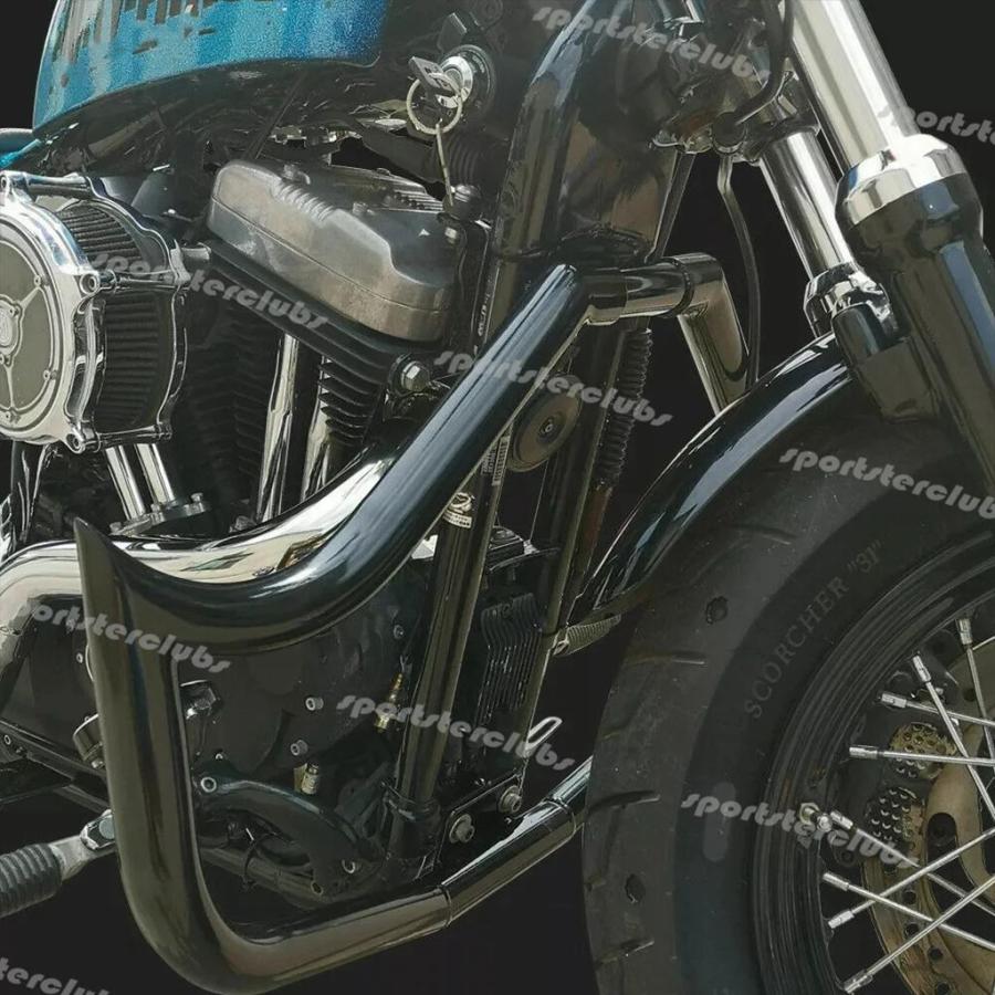 【並行輸入品】ハーレースポーツスター用エンジンガードクラッシュバー ハイウェイバー 883 1200 xl1200c iron 883 1200 xl1200c 48 1.5 インチx 1/8インチ