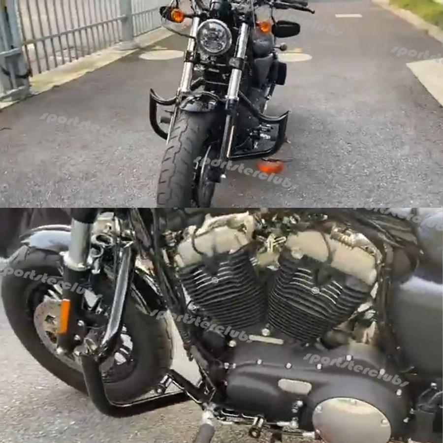 【並行輸入品】ハーレースポーツスター用エンジンガードクラッシュバー ハイウェイバー 883 1200 xl1200c iron 883 1200 xl1200c 48 1.5 インチx 1/8インチ