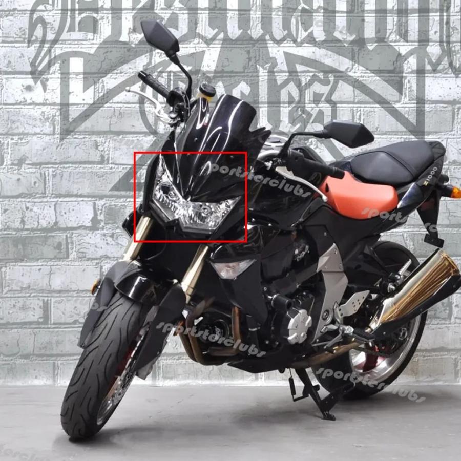 【並行輸入品】カワサキ Z1000 2007-2009 /Z750 2007-2012 Z750R 2009 2010 2011 バイクフロントヘッドライトアセンブリヘッドランプヘッドランプライト_4