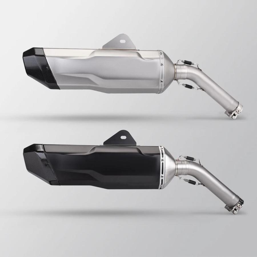 【並行輸入品】汎用エキゾーストサイレンサー センターマニホールド カスタム F750gs f850gs f750 gs 2018 2019 2020の画像