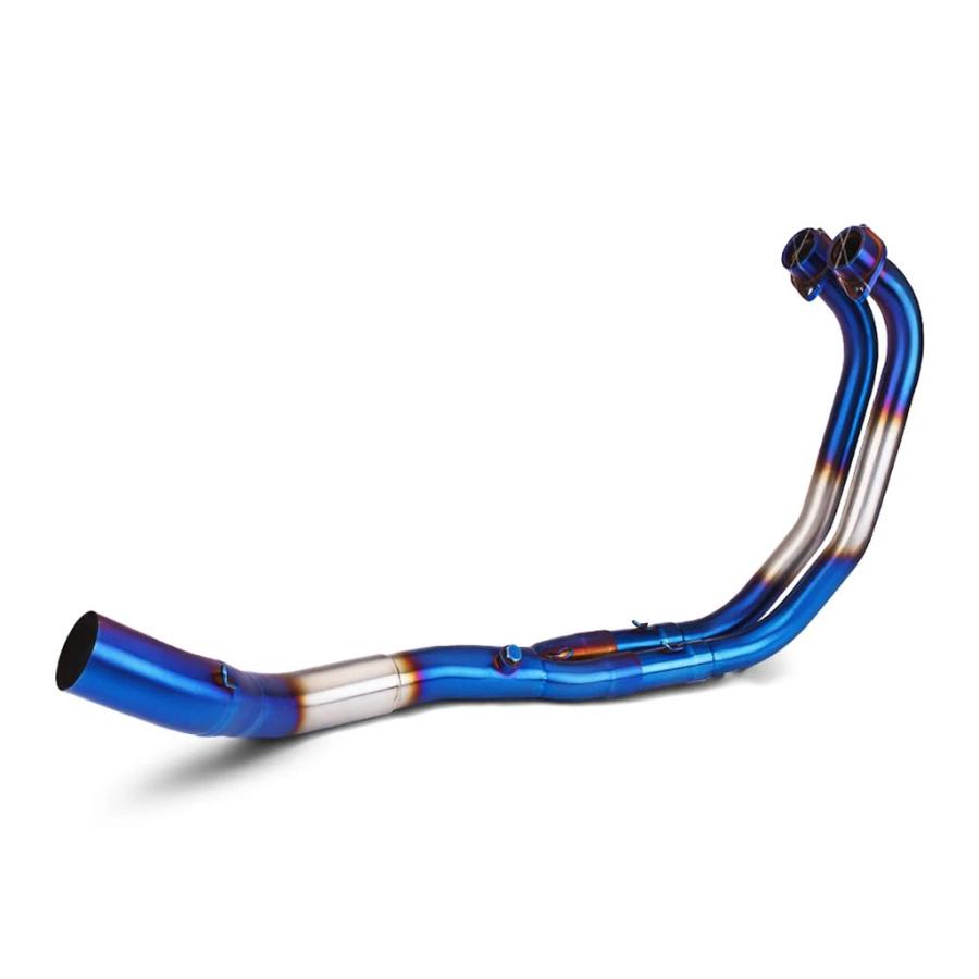 【並行輸入品】YZF R25 R3 MT03 フルエキゾーストシステムパイプミドルパイプスリップオン 51 mmマフラーカーボンカバー 2015-2025