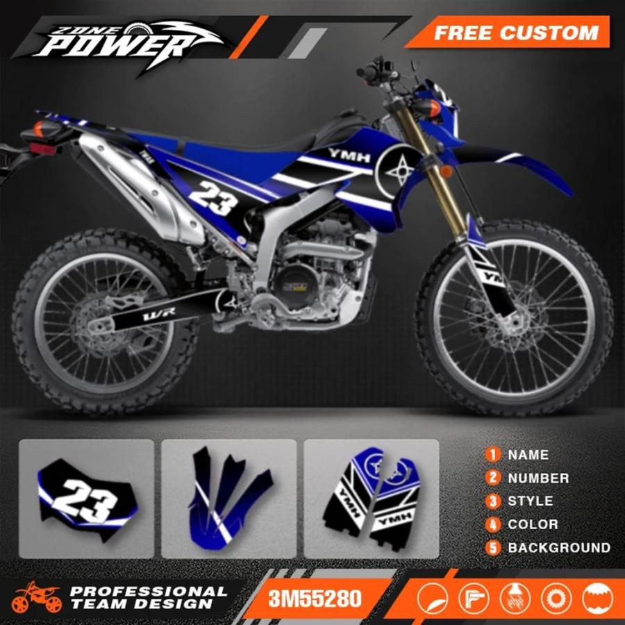 並行輸入品】Powerzone カスタムバイクグラフィックデカールステッカー