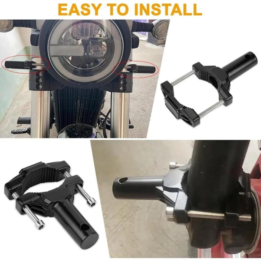バイク用ライトマウントブラケット WM 並行輸入品】バイクバンパー用汎用マウントブラケット ヘッドライト