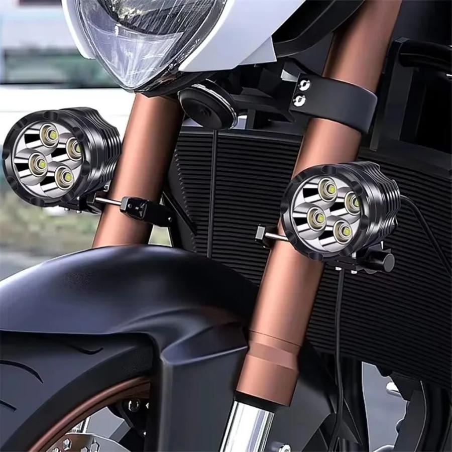 並行輸入品】バイクバンパー用汎用マウントブラケット ヘッドライト