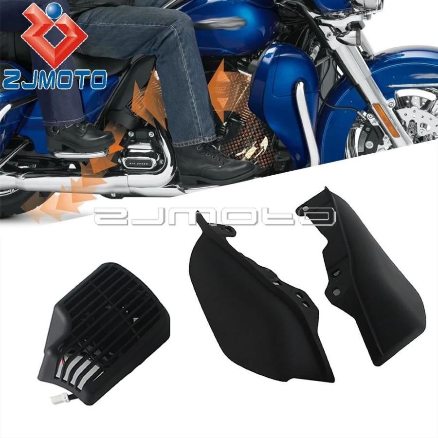 【並行輸入品】バイクラジエータークールフローファンキットハーレーエレクトラグライド FLHT FLHTCU FLHTCUL FLHTC FLHTK FLHTCU ストリートグライド FLHXSの画像