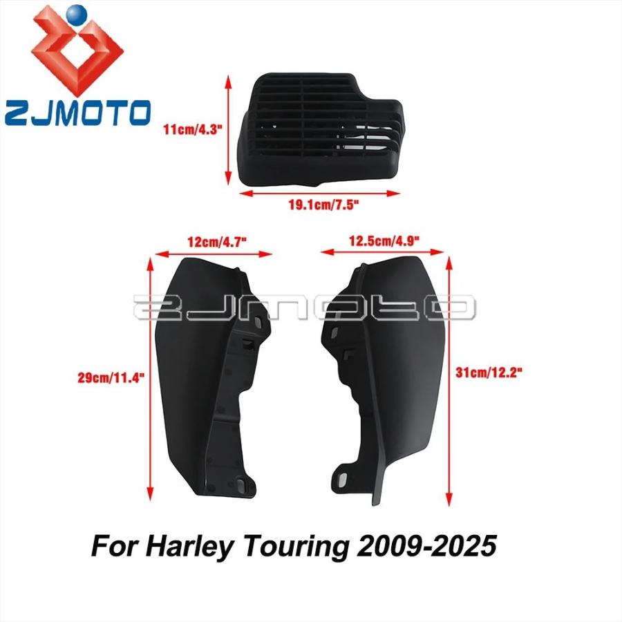 【並行輸入品】バイクラジエータークールフローファンキットハーレーエレクトラグライド FLHT FLHTCU FLHTCUL FLHTC FLHTK FLHTCU ストリートグライド FLHXSの画像