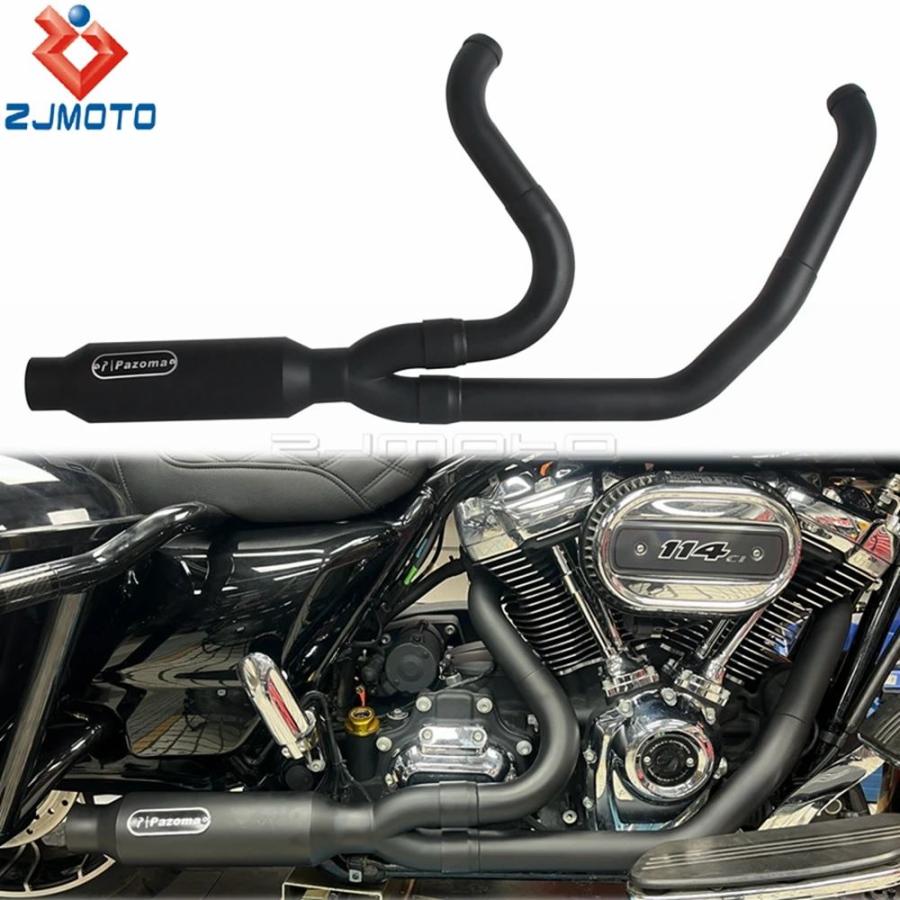 並行輸入品】バイクマフラーハーレー CVO ロードグライド ST FLTRXSTSE