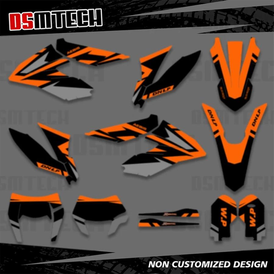並行輸入品】DSMTECH-フルグラフィックデカール ステッカーキット KTM