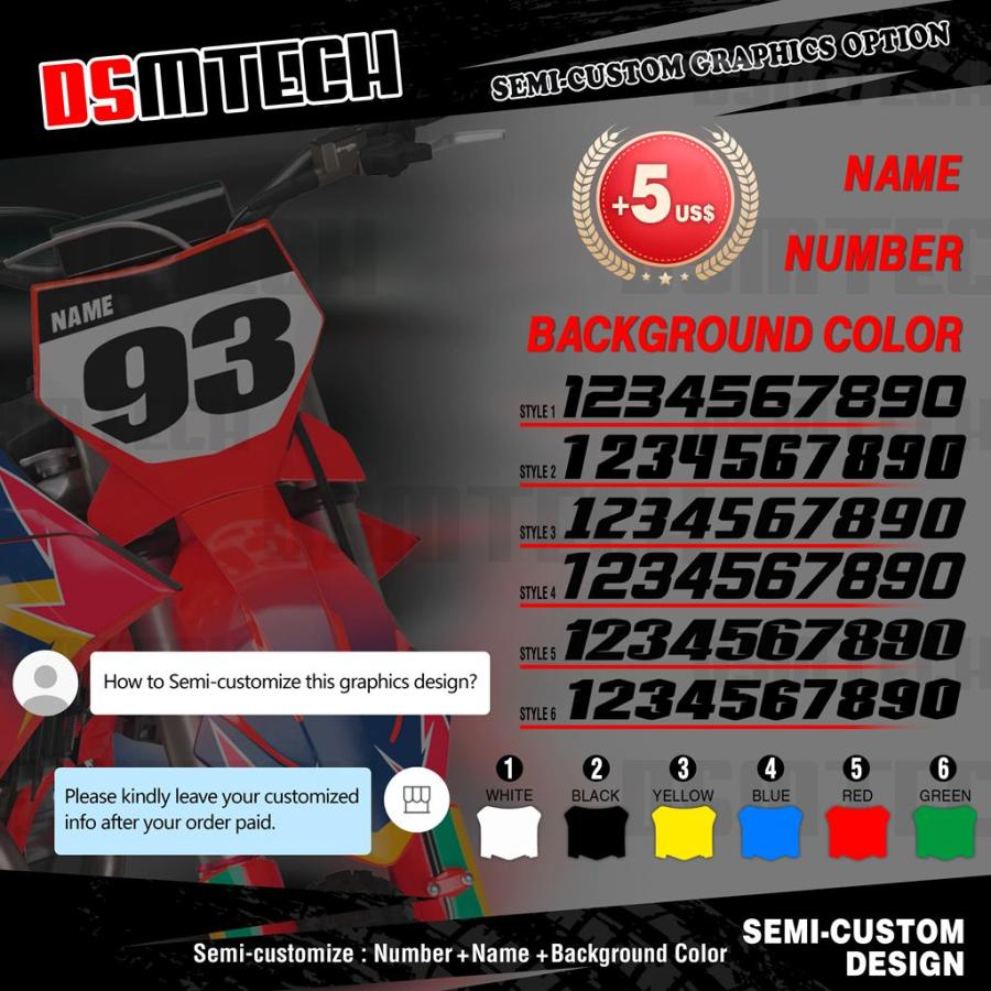 並行輸入品】DSMTECH-フルグラフィックデカール ステッカーキット KTM