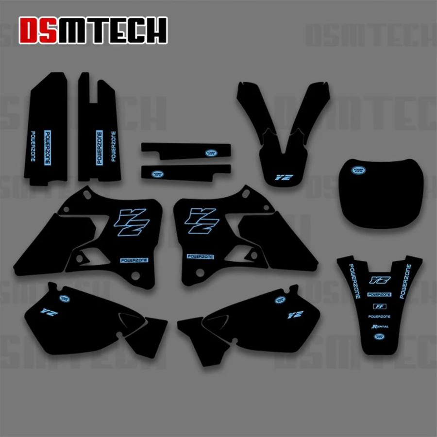 【並行輸入品】DSMTECH ヤマハ YZ125 YZ250 YZ 125 YZ 250 1996 1997 1998 1999 2000 2001 グラフィックデカールステッカーバイク背景 003
